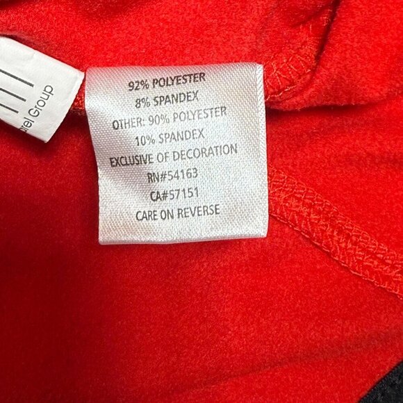 NFL Team Apparel Womens Super Bowl LI 51 Red Quarter Zip Pullover Small - Picture 3 of 9